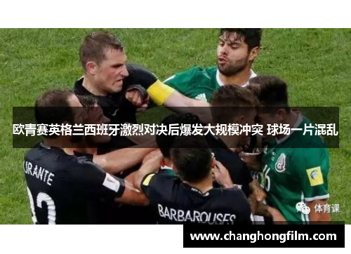 欧青赛英格兰西班牙激烈对决后爆发大规模冲突 球场一片混乱